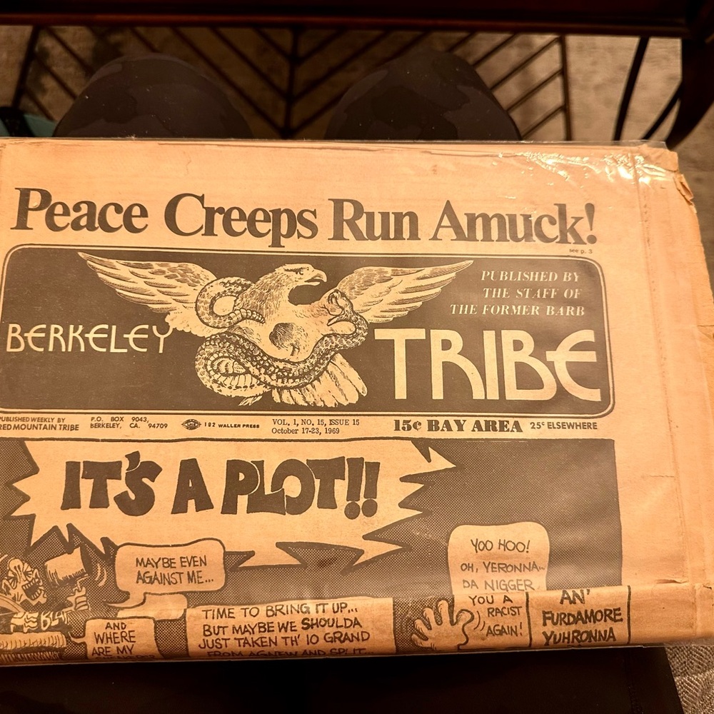 Underground Berkeley Newspaper - Peace Creeps Run Amuck Historical Edition